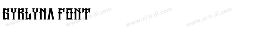 gyrlyna font字体转换